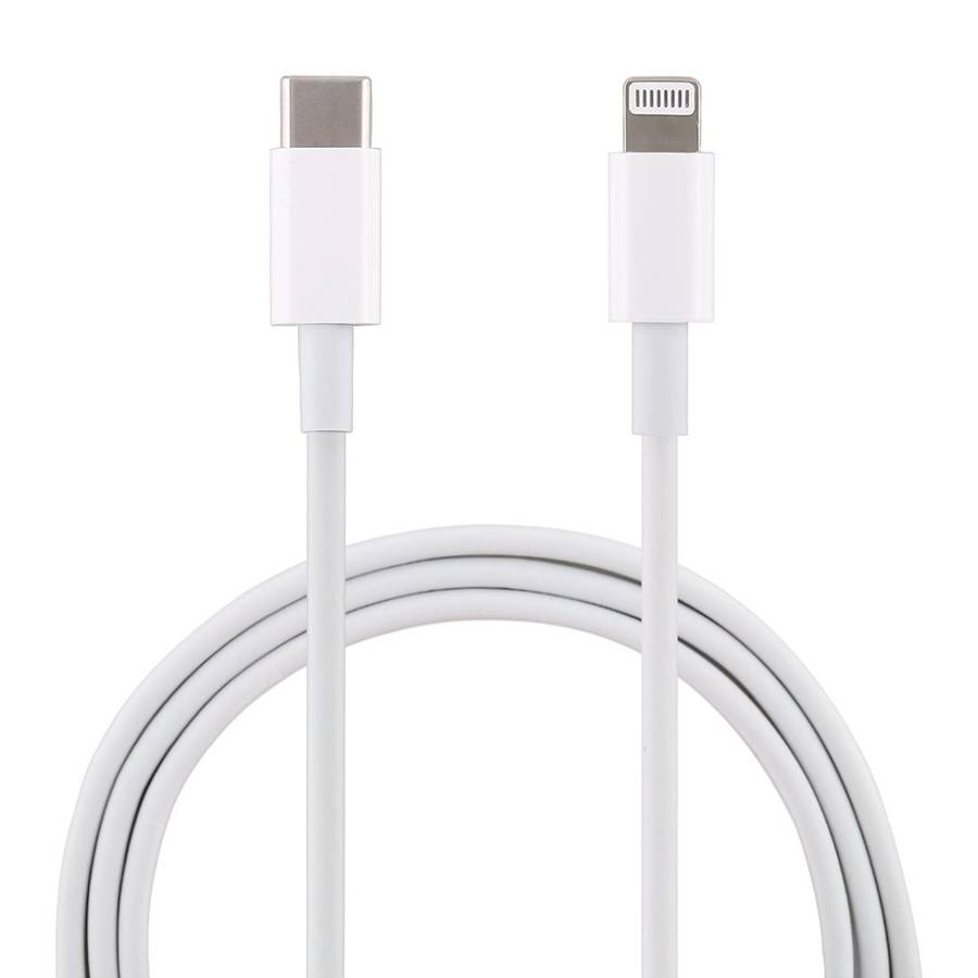 20W 9V/2A 1M USB-C / Type-C to 8 Pin PD Fast Charging Cable for iPhone, iPad, Cable Le ... (White)