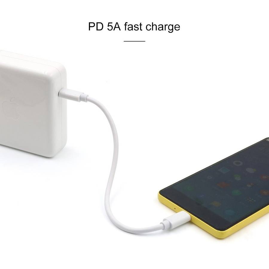 PD 5A USB-C / Type-C Male to USB-C / Type-C Male Fast Charging Cable, Cable Length: 2m (Black)