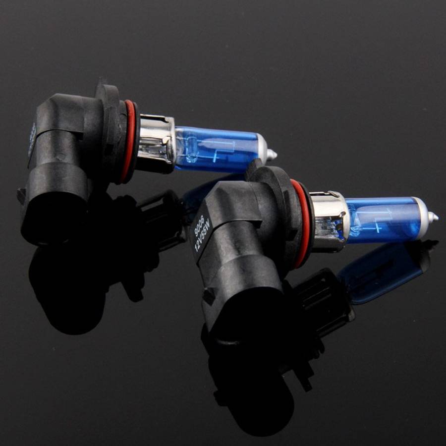 Halogen Bulb, Super White Car Headlight Bulb, 12 V / 55W, 6000K 1700 LM (Pair)