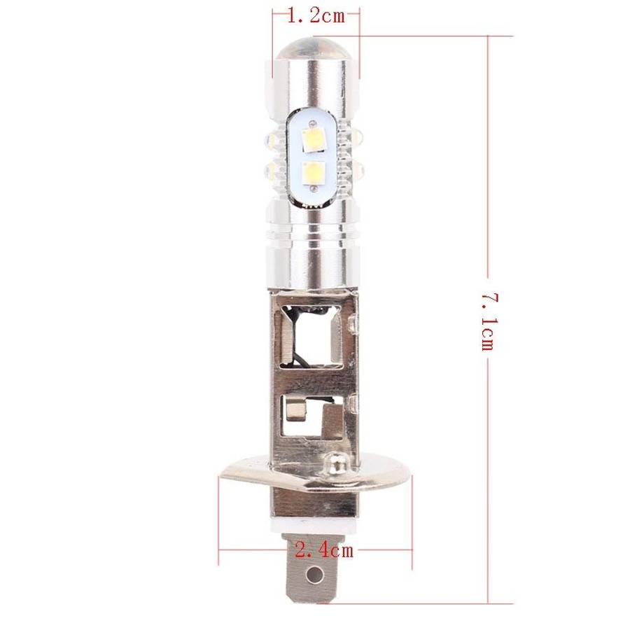 H1 50W 600LM 5500K White Light 10 SMD-2828-LEDs Car Foglight , Constant Current ... (White Light)