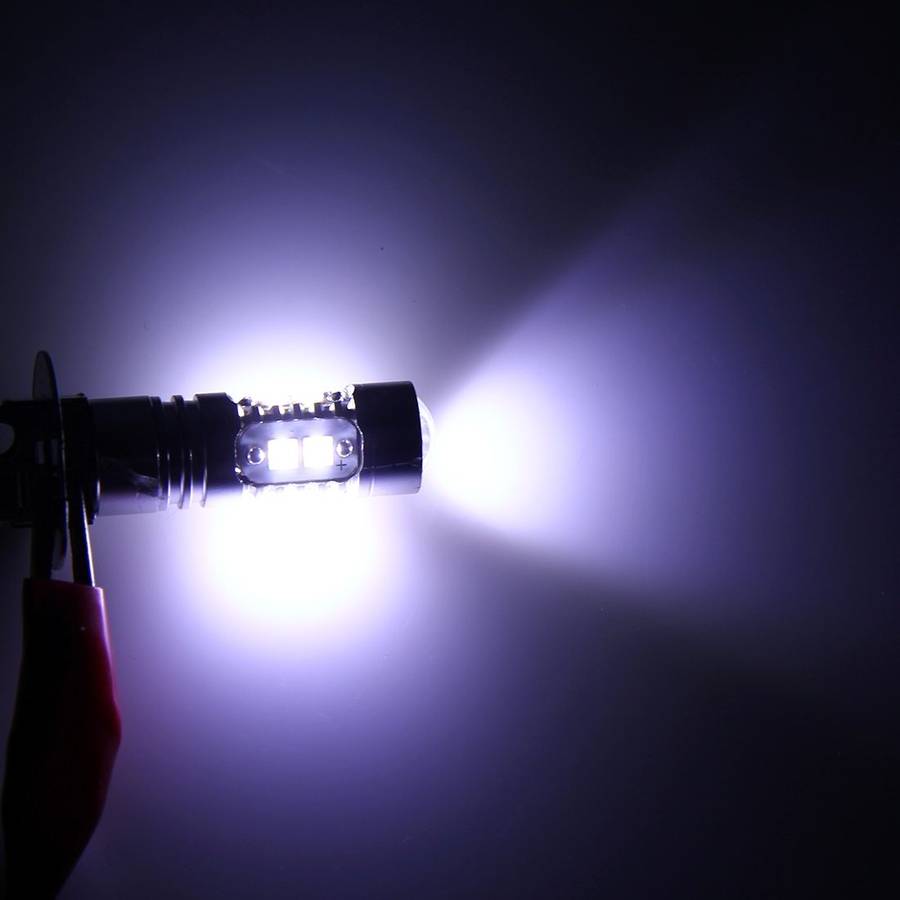 H3 50W 600LM 5500K White Light 10 SMD-2828-LEDs Car Foglight , Constant Current ... (White Light)