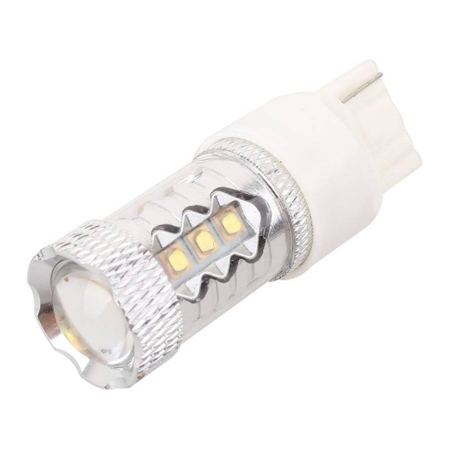 T20/7440 Single Wire 80W 800LM 6500K White Light 16-3535-LEDs Car Foglight, Constant Current , DC1