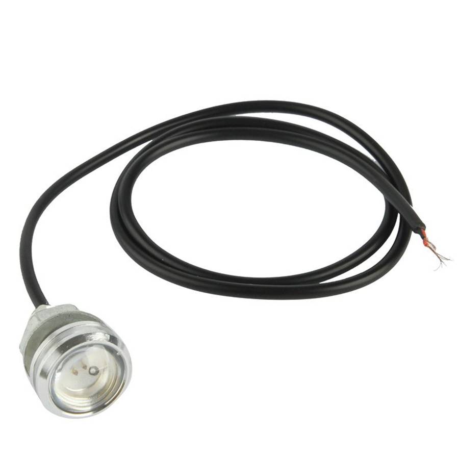 3W Waterproof Eagle Eye Light Green LED Light for Vehicles, Cable Length: 60cm(Silver)