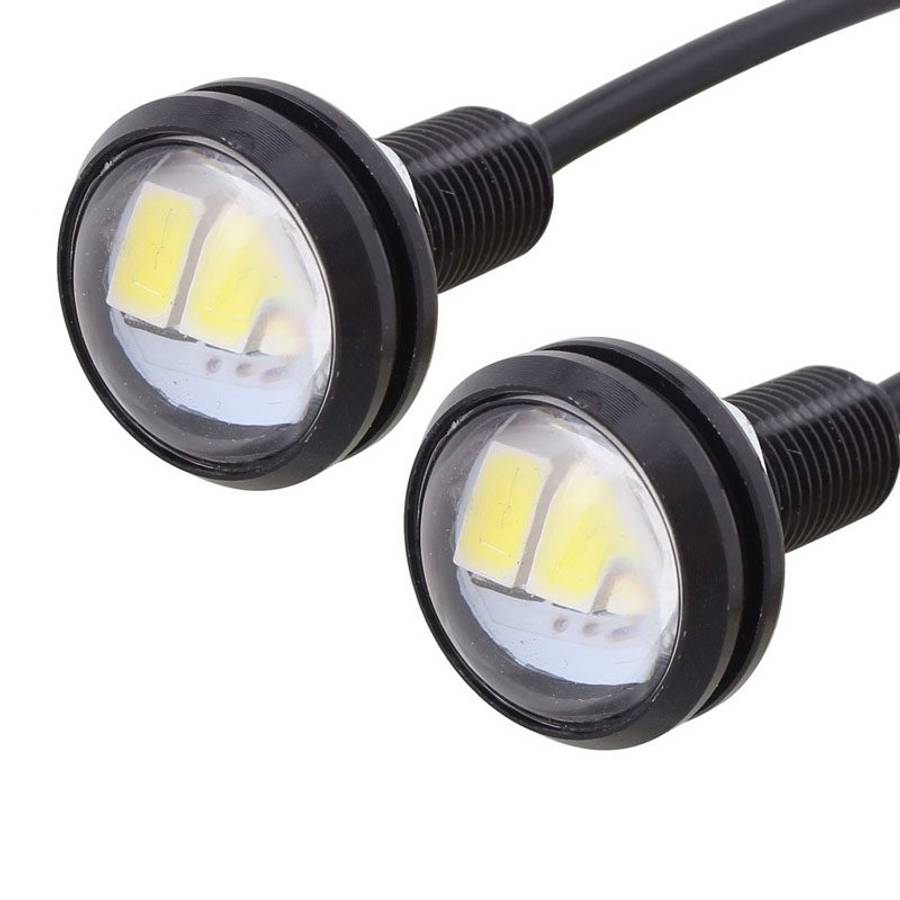 2 PCS MZ 22.5mm 1.5W 150LM White Light 3 LED SMD 5630 Spotlight Eagle Eye Light Daytime Running Li