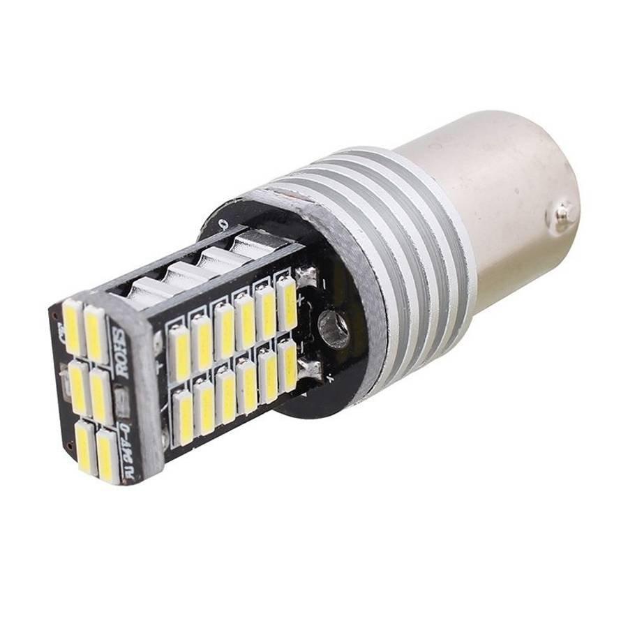 2PCS 1156/BA15S 6W 30SMD 4014 900LM White Light 6500K Decode LED Car Brake / Steering Light