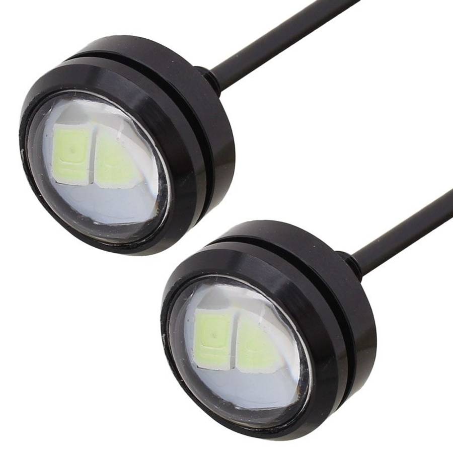 2 PCS 22.5mm 1.5W 150LM Ice Blue Light 3 LED SMD 5630 Spotlight Eagle Eye Light Daytime Running Li