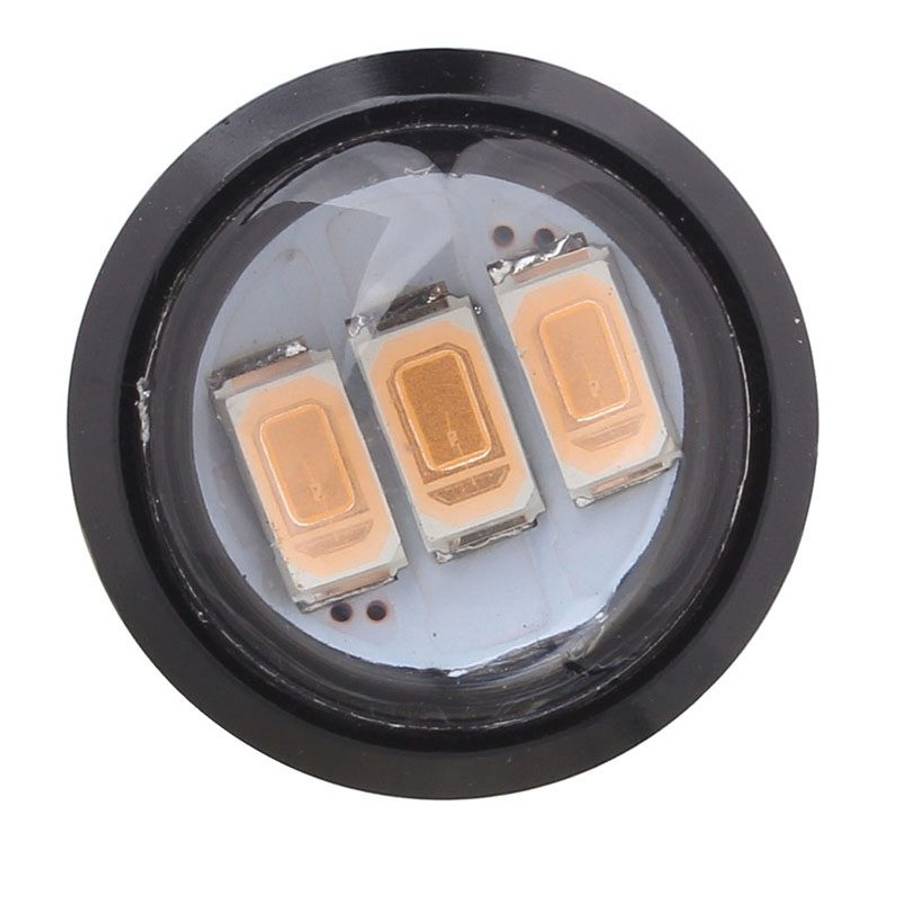 2 PCS 22.5mm 1.5W 150LM Pink Light 3 LED SMD 5630 Spotlight Eagle Eye Light Daytime Running Light