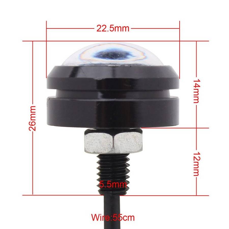 2 PCS 22.5mm 1.5W 150LM Pink Light 3 LED SMD 5630 Spotlight Eagle Eye Light Daytime Running Light