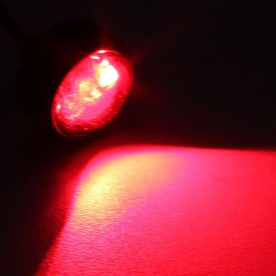 2 PCS 22.5mm 1.5W 150LM Red Light 3 LED SMD 5630 Spotlight Eagle Eye Light Daytime Running Light f