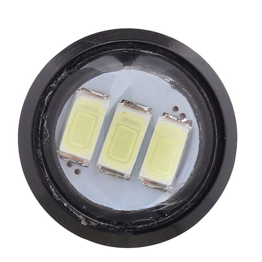 2 PCS 22.5mm 1.5W 150LM White Light 3 LED SMD 5630 Spotlight Eagle Eye Light Daytime Running Light