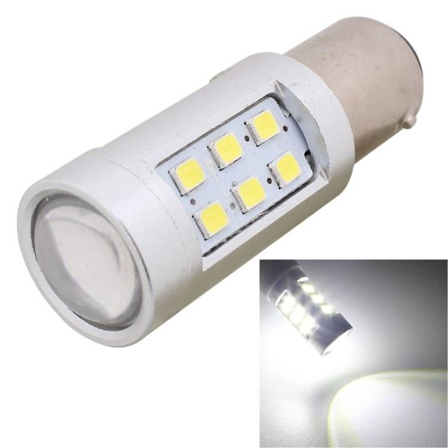 2PCS 1157/BAY15D 4.2W 630LM White Light 21 LED 2835 SMD Car Brake Light Steering Light Bulb, DC 12