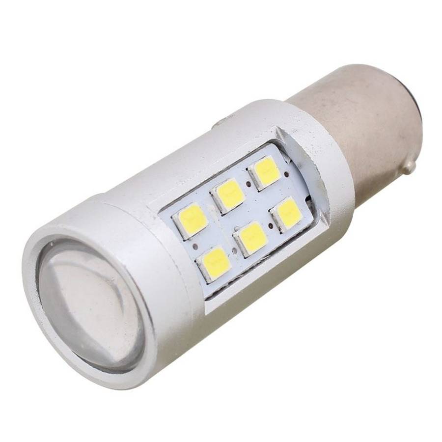 2PCS 1157/BAY15D 4.2W 630LM White Light 21 LED 2835 SMD Car Brake Light Steering Light Bulb, DC 12