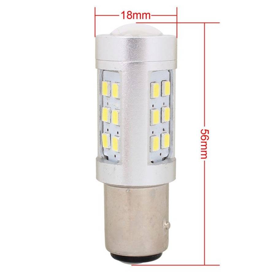 2PCS 1157/BAY15D 4.2W 630LM White Light 21 LED 2835 SMD Car Brake Light Steering Light Bulb, DC 12