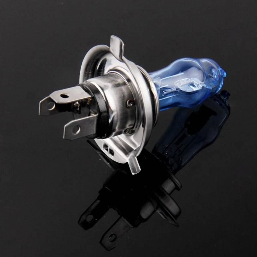 HOD H4 Halogen Bulb, Super White Car Headlight Bulb, 12 V, 90 /100W, 6000K 2400 LM (Pair)