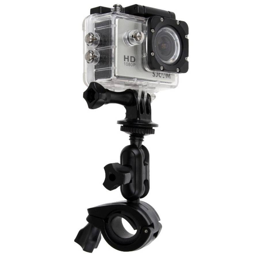 360 Degrees Rotation Bicycle Motorcycle Holder Handlebar Mount with Screw & Tripod Adapter for PUL