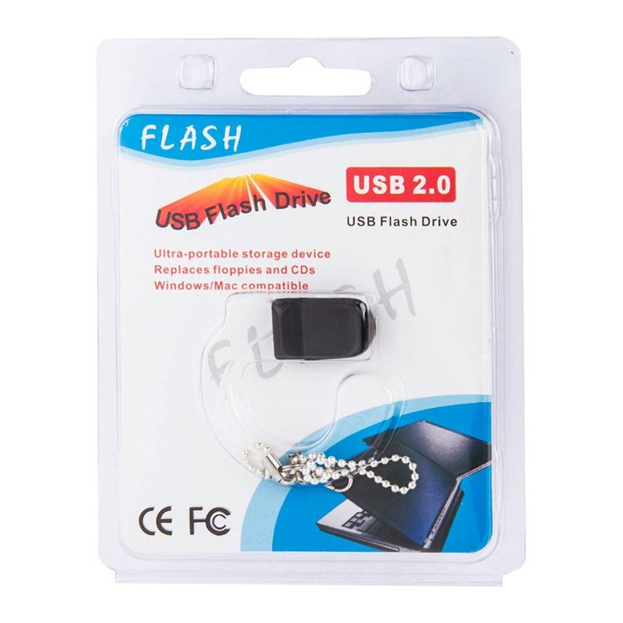 8GB Mini USB Flash Drive with Chain for PC and Laptop