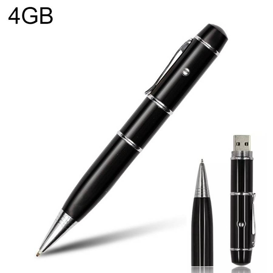 3 in 1 Laser Pen Style USB Flash Disk, 4GB (Black)(Black)
