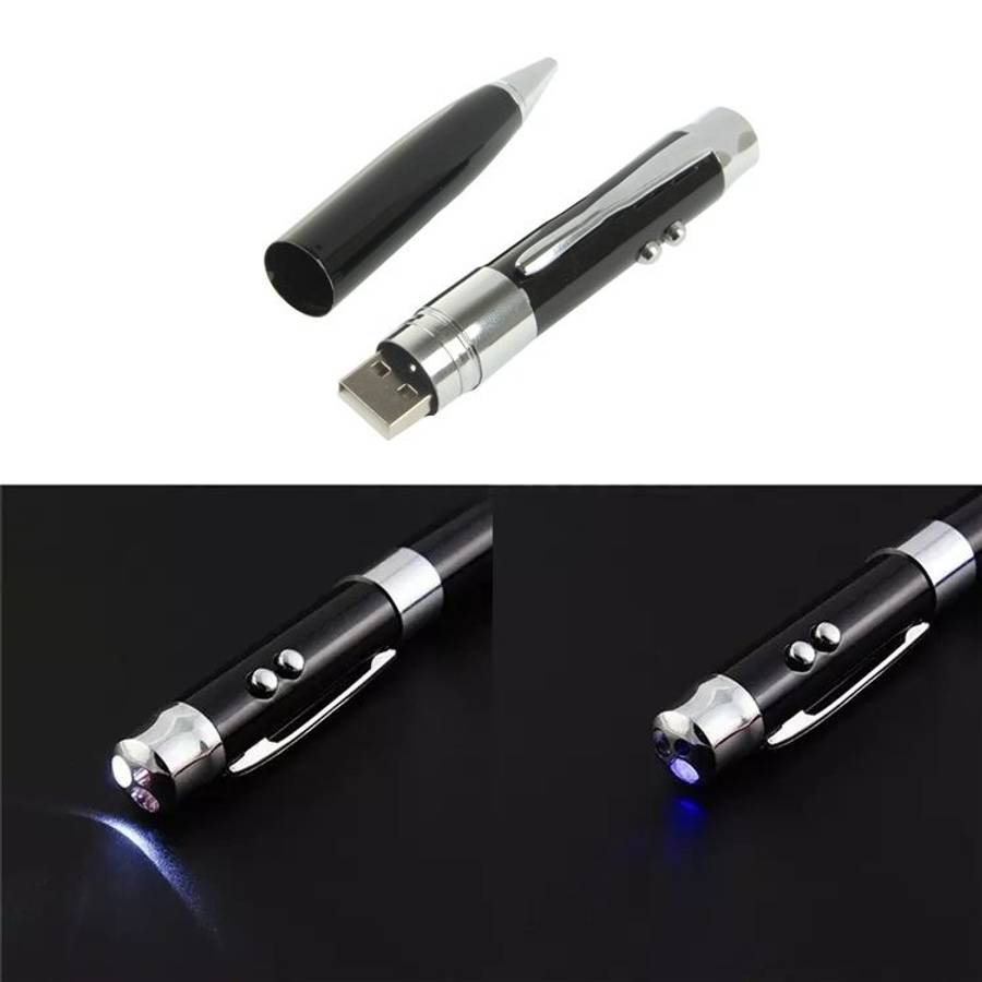 3 in 1 Laser Pen Style USB Flash Disk, Silver (8GB)