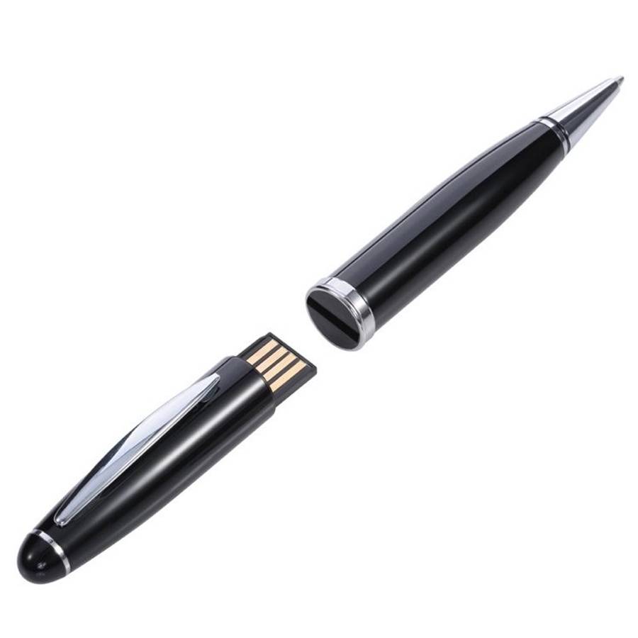 2 in 1 Pen Style USB Flash Disk, Black (16GB)