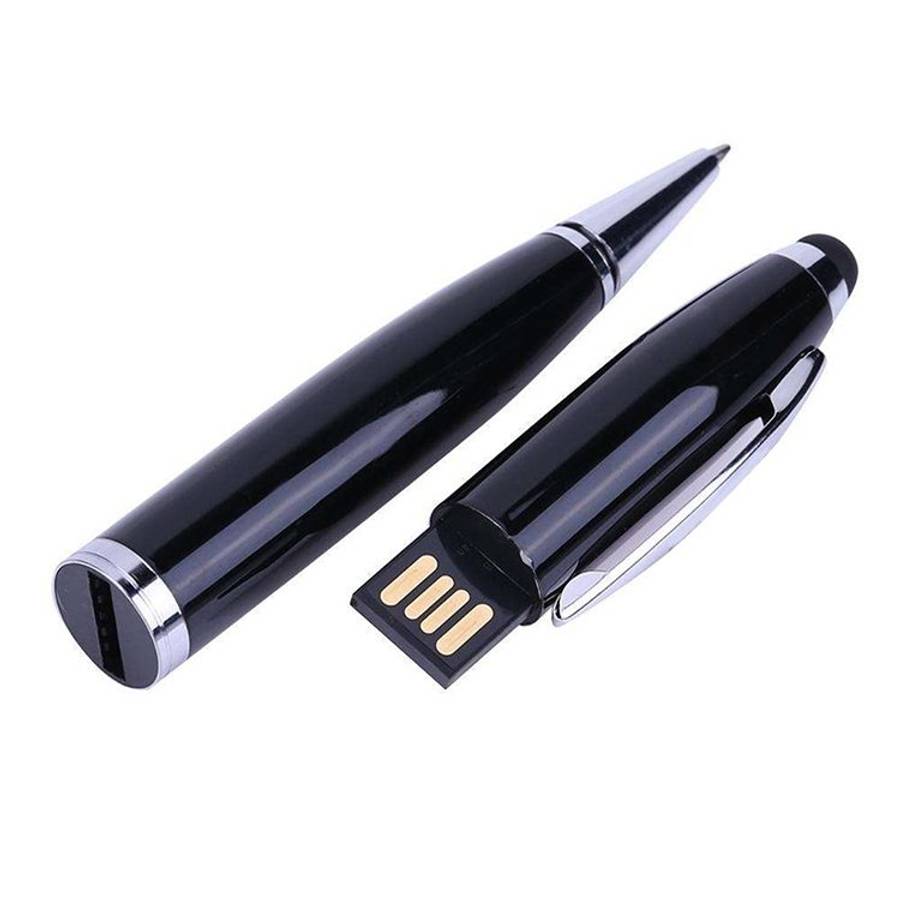 2 in 1 Pen Style USB Flash Disk, Black (32GB)
