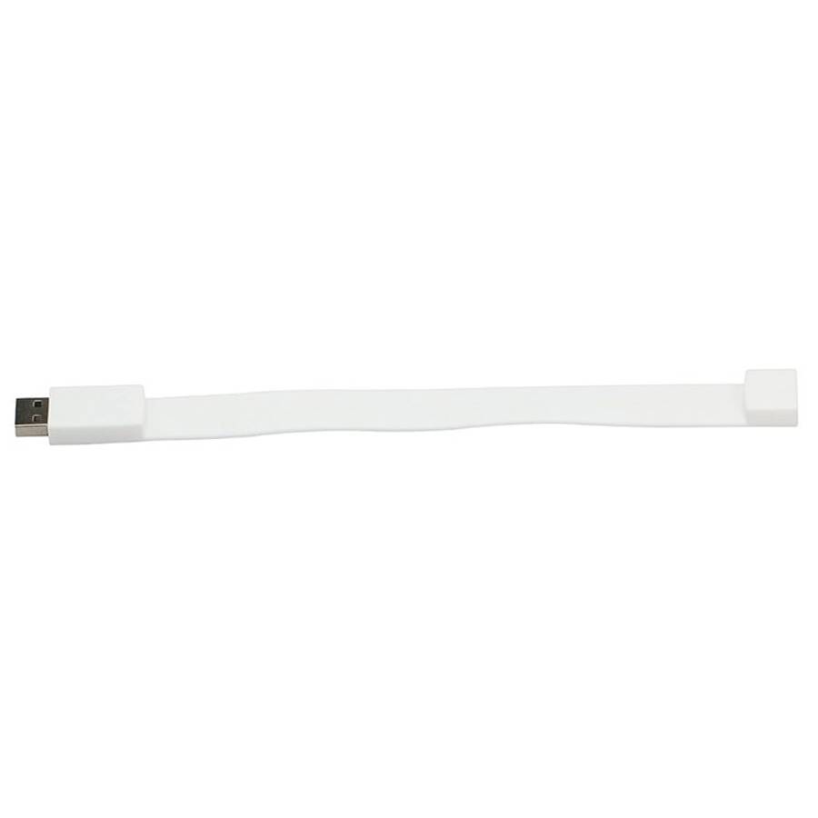 8GB Silicon Bracelets USB 2.0 Flash Disk(White)