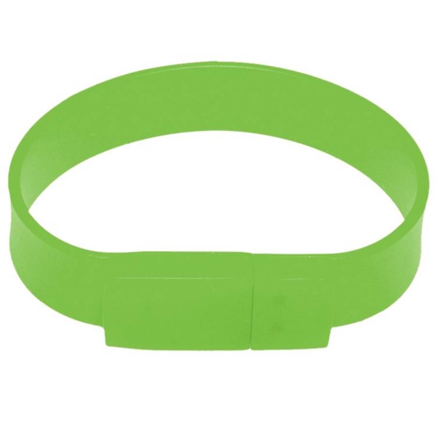 8GB Silicon Bracelets USB 2.0 Flash Disk(Green)
