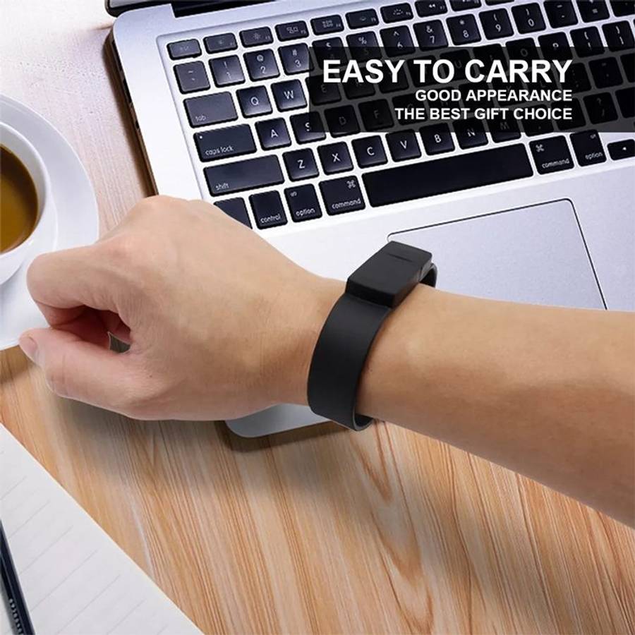 8GB Silicon Bracelets USB 2.0 Flash Disk(Green)