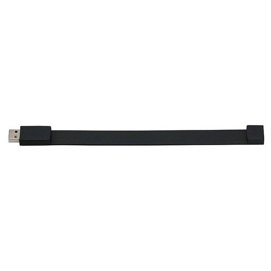 2GB Silicon Bracelets USB 2.0 Flash Disk(Black)