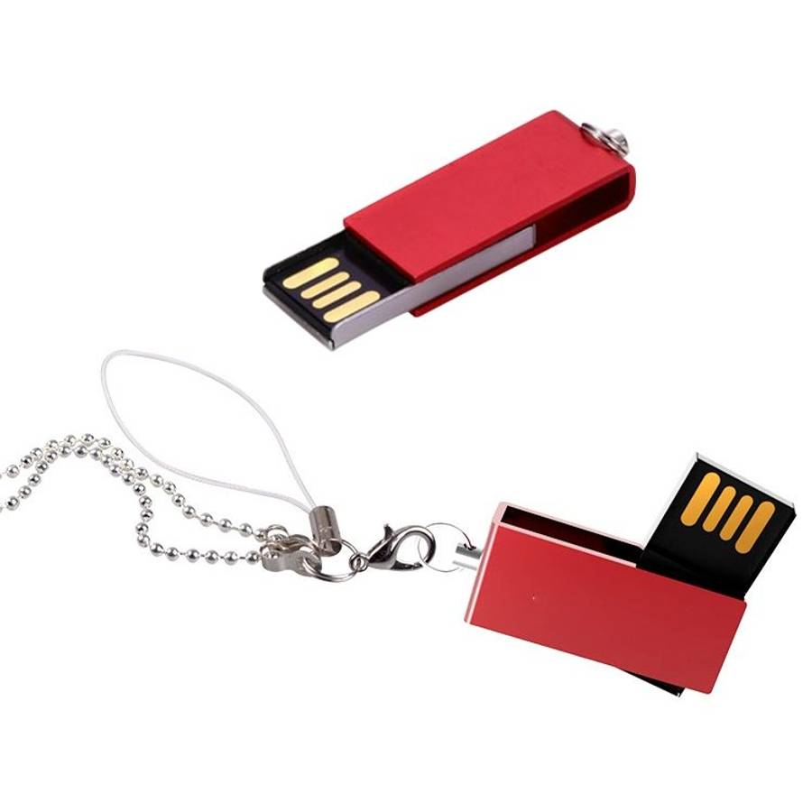 Mini Rotatable USB Flash Disk (2GB), Black
