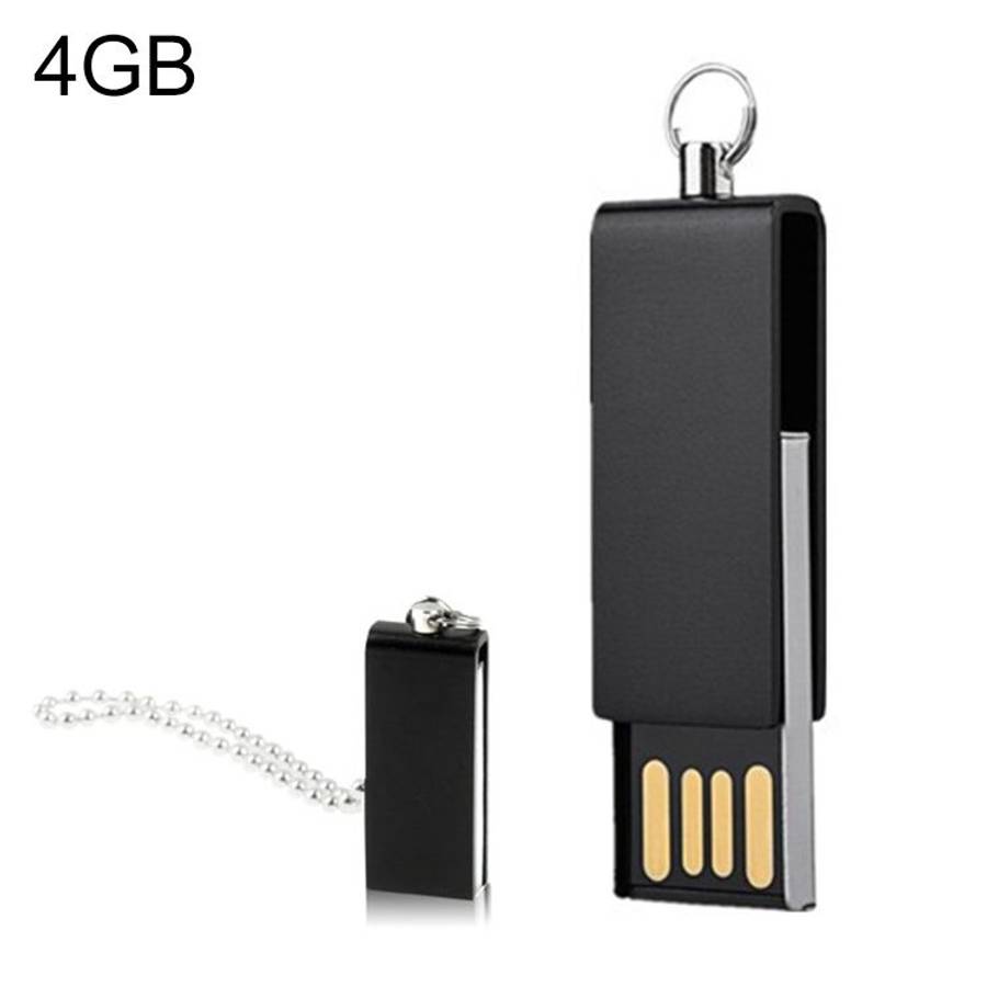 Mini Rotatable USB Flash Disk (4GB), Black