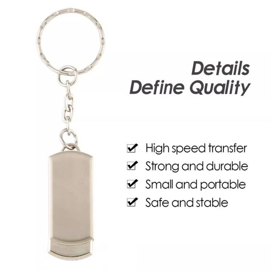 Metal Series Mini USB 2.0 Flash Disk with Keychain (2GB)
