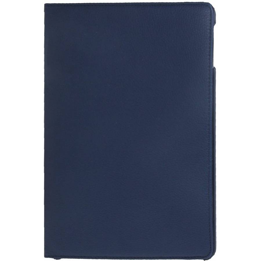 Litchi Texture 360 Degrees Rotation Leather Tablet Case with Holder for iPad Air ... (Dark Blue)