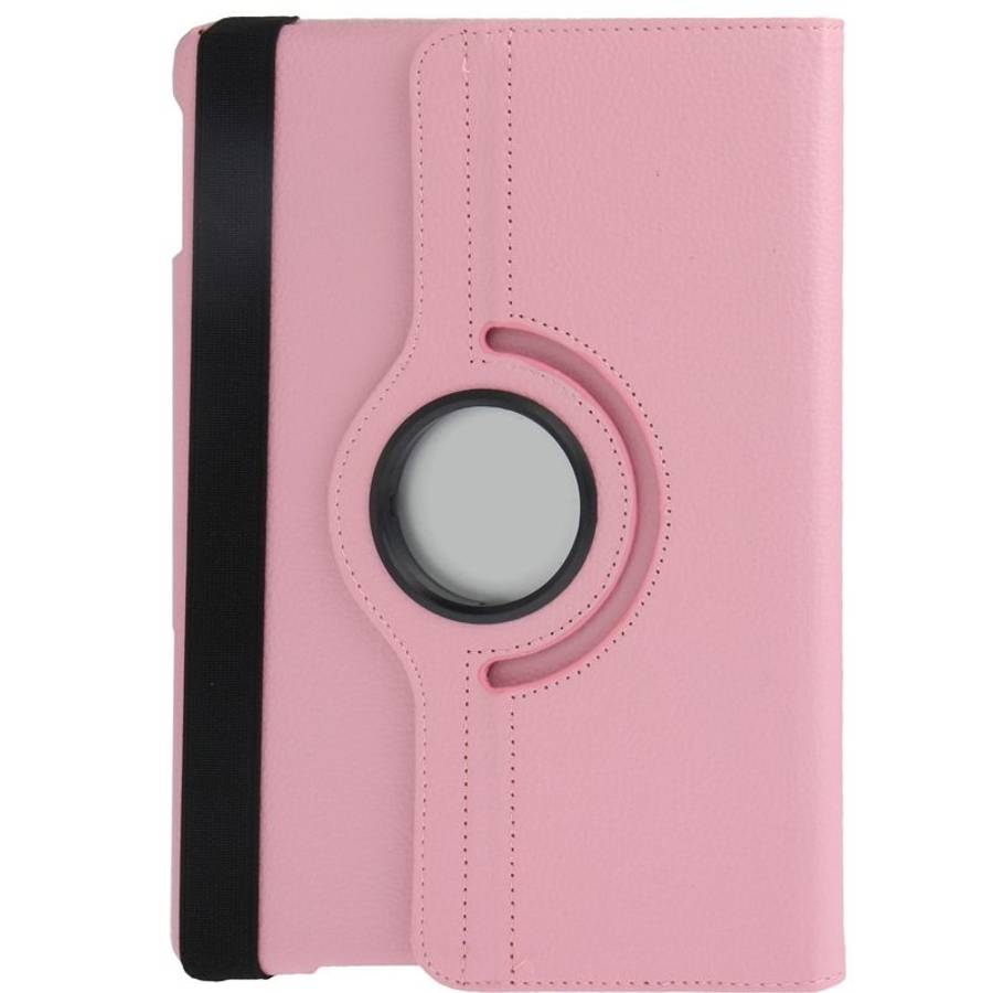 Litchi Texture 360 Degrees Rotation Leather Tablet Case with Holder for iPad Air / Air ... (Pink)
