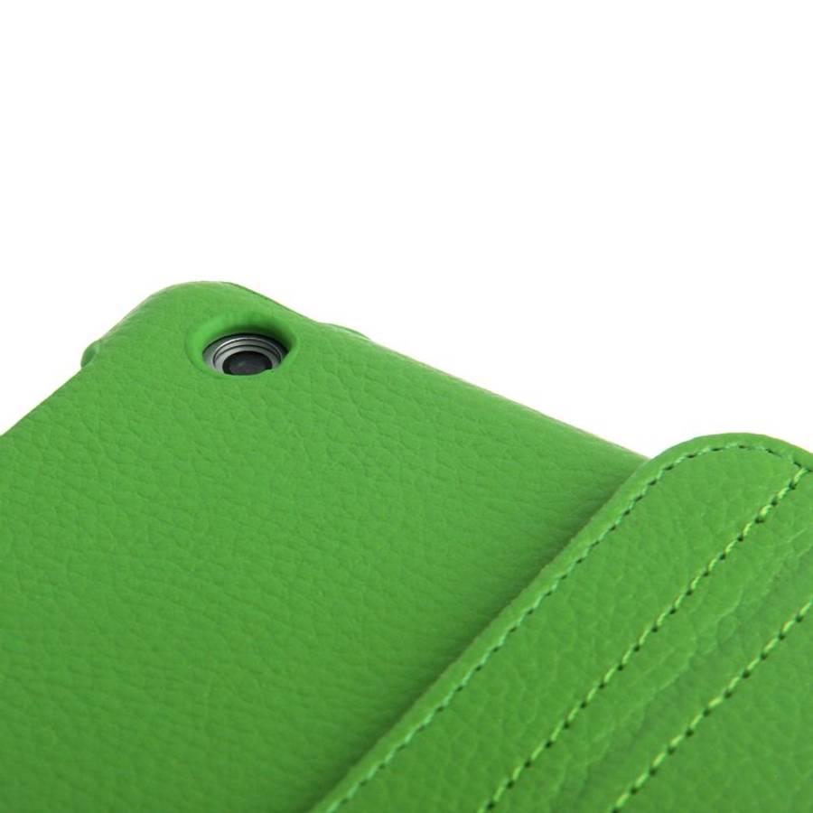 Litchi Texture 360 Degrees Rotation Leather Tablet Case with Holder for iPad Air / Air ... (Green)