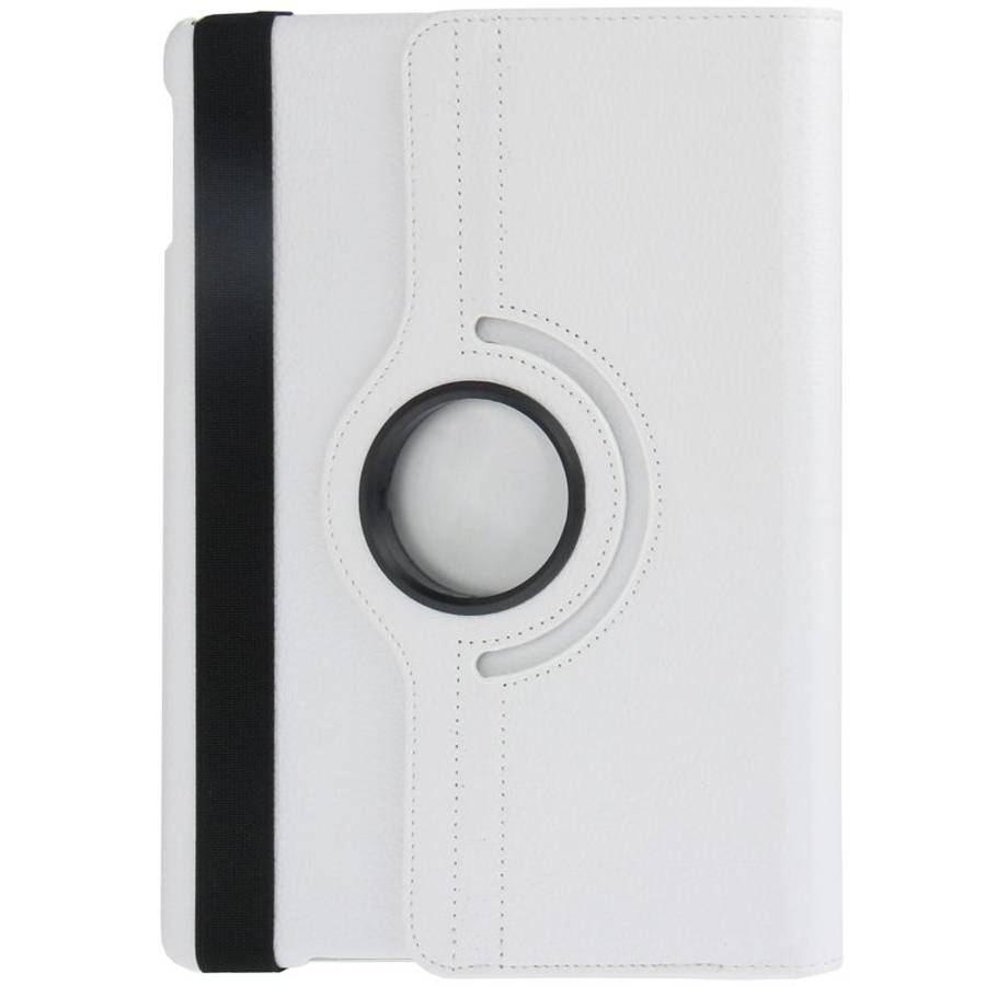 Litchi Texture 360 Degrees Rotation Leather Tablet Case with Holder for iPad Air / Air ... (White)