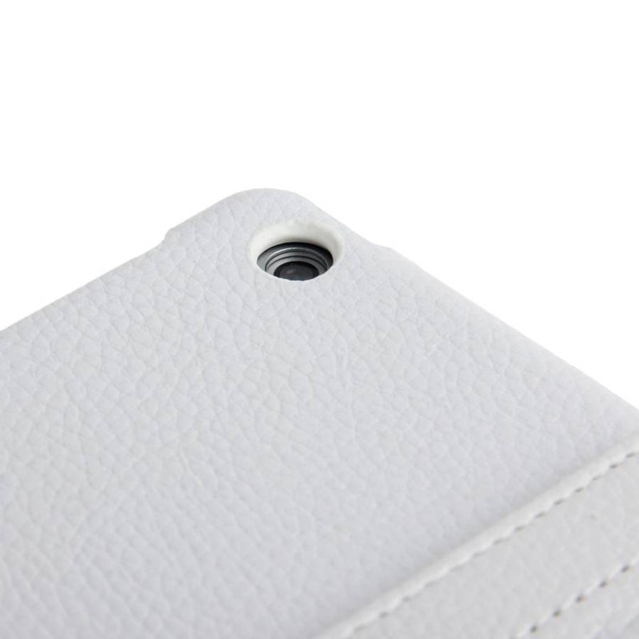 Litchi Texture 360 Degrees Rotation Leather Tablet Case with Holder for iPad Air / Air ... (White)