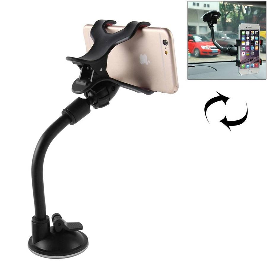 Universal 360 Degree Rotation Suction Cup Car Holder / Desktop Stand, Size Range: 3.5-8.3cm