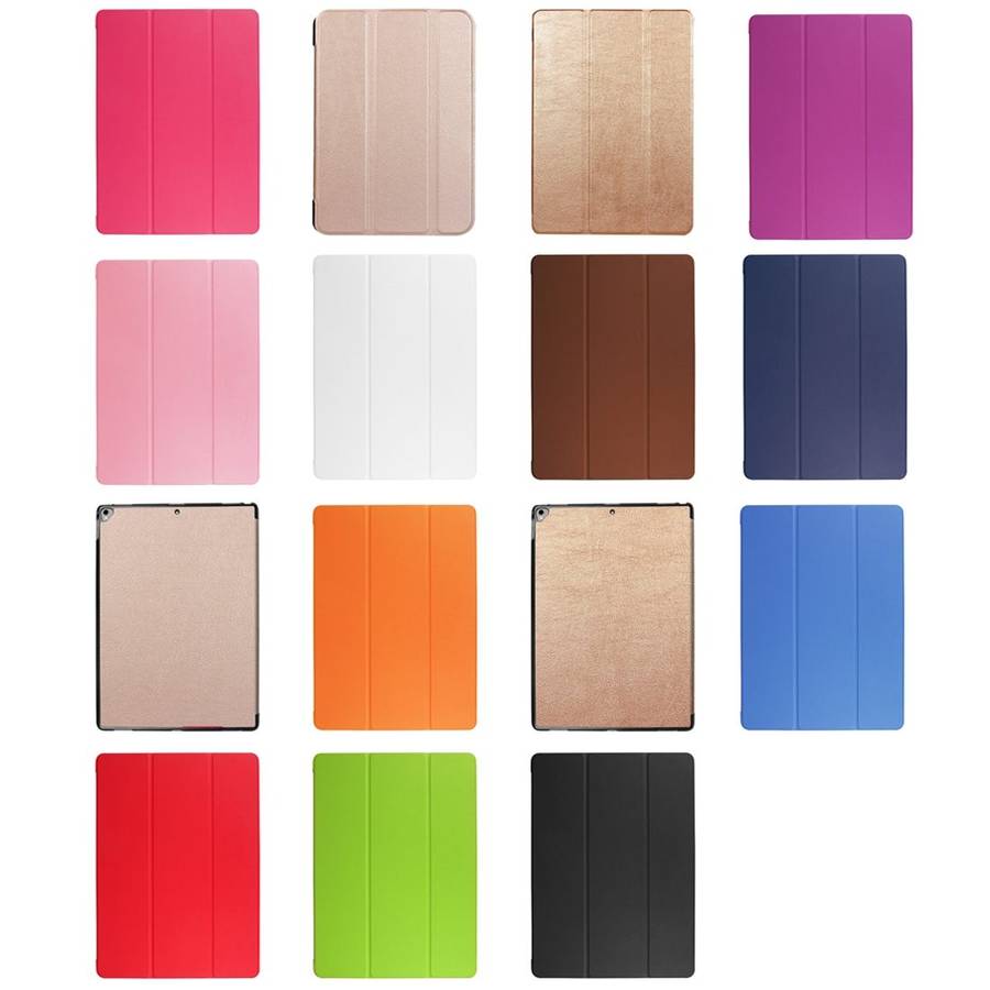 Custer Texture Horizontal Flip Smart Leather Case with 3-folding Holder & Sleep / Wake ... (Black)