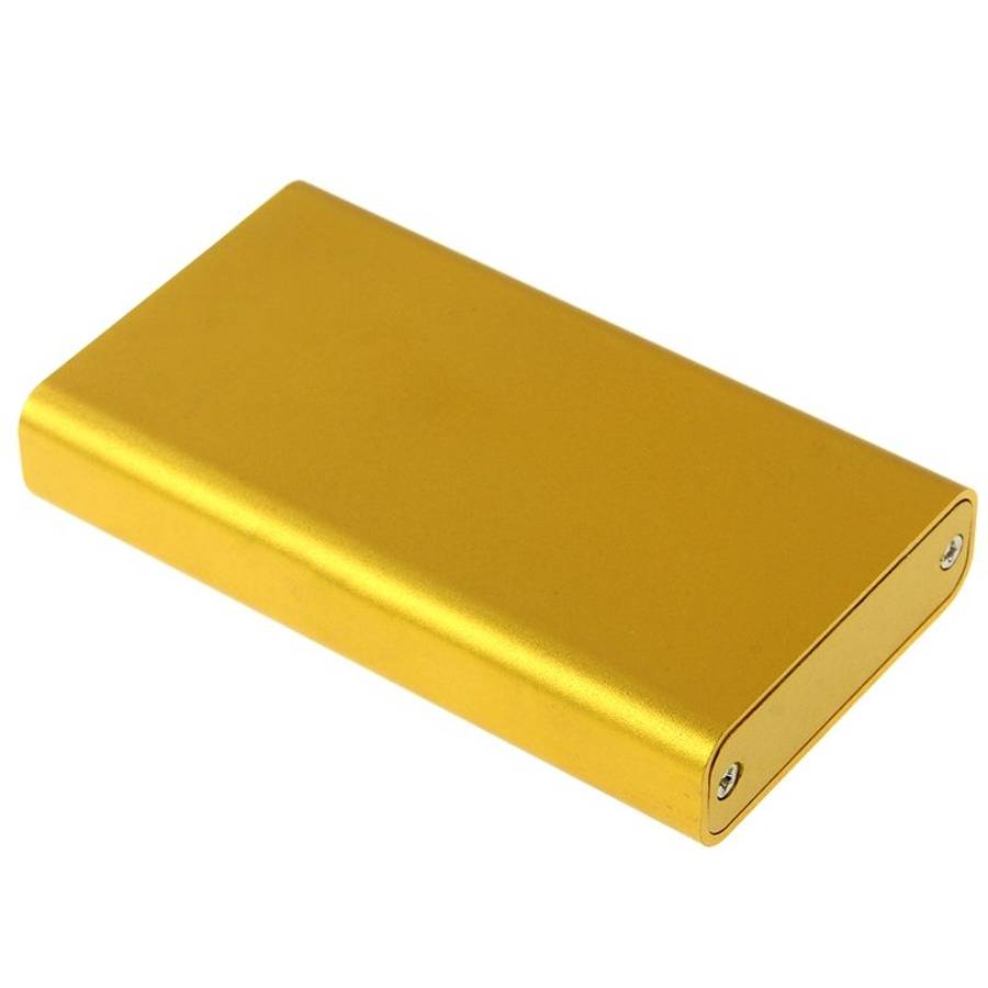 6gb/s mSATA Solid State Disk SSD to USB 3.0 Hard Disk Case(Gold)