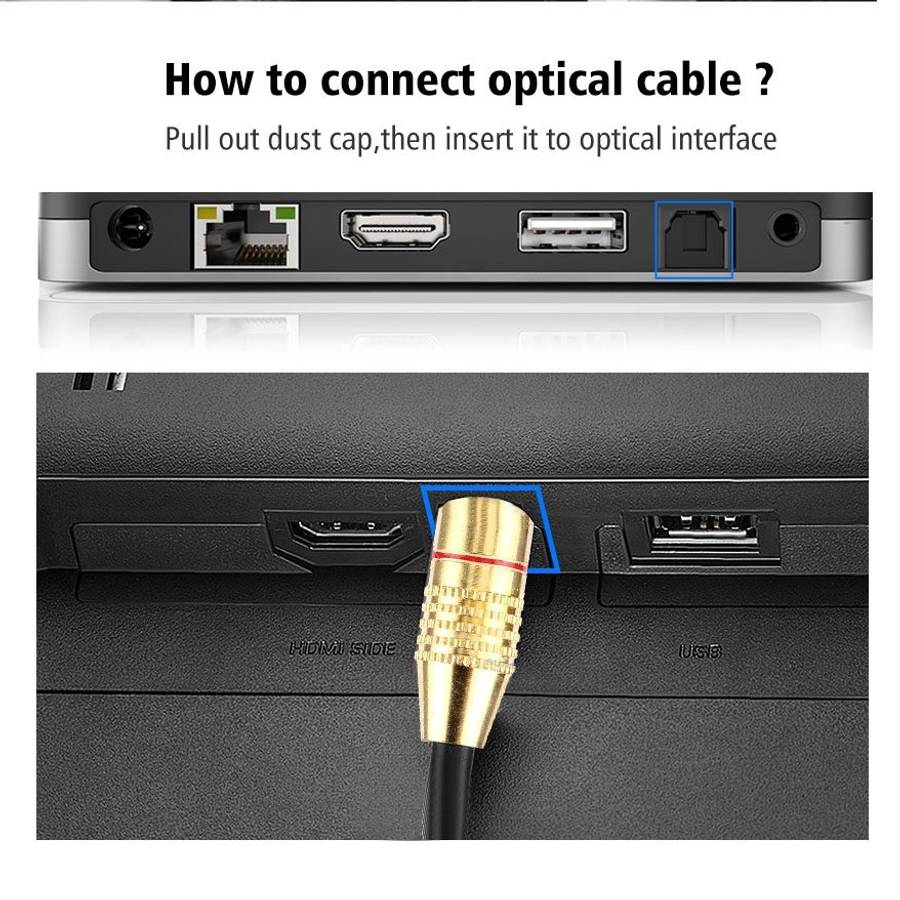 Digital Audio Optical Fiber Toslink Cable, OD: 5.0mm, Length: 1.5m