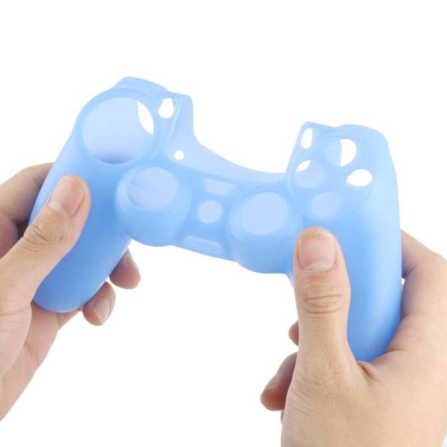 Flexible Silicone Protective Case for Sony PS4 Game Controller, Random Color Delivery