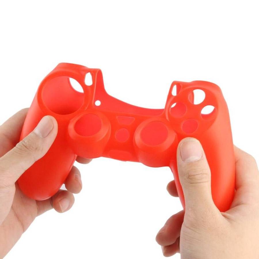 Flexible Silicone Protective Case for Sony PS4 Game Controller, Random Color Delivery
