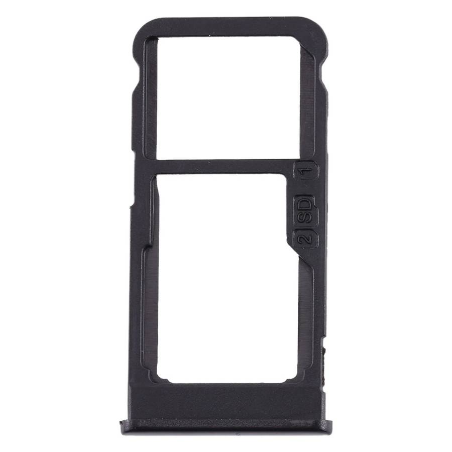 SIM Card Tray + SIM Card Tray / Micro SD Card Tray for Nokia 5.1 Plus / X5 TA-1102 TA ... (Black)