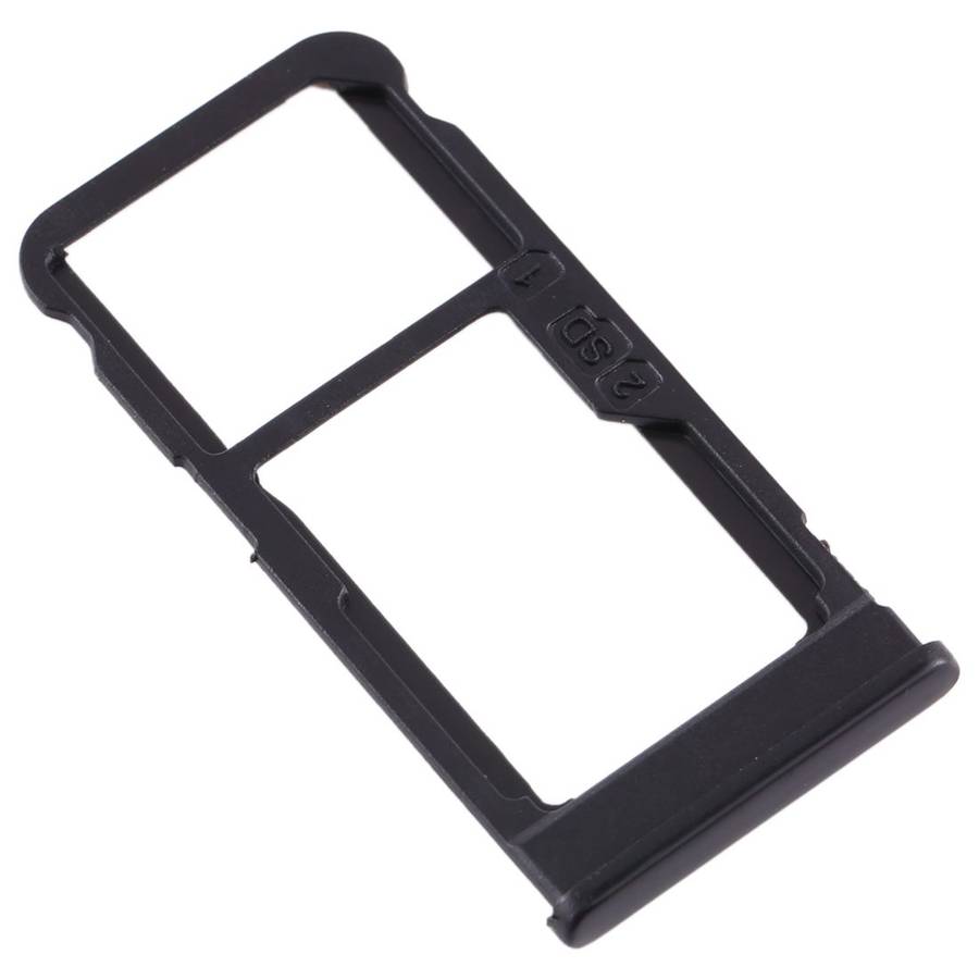 SIM Card Tray + SIM Card Tray / Micro SD Card Tray for Nokia 5.1 Plus / X5 TA-1102 TA ... (Black)