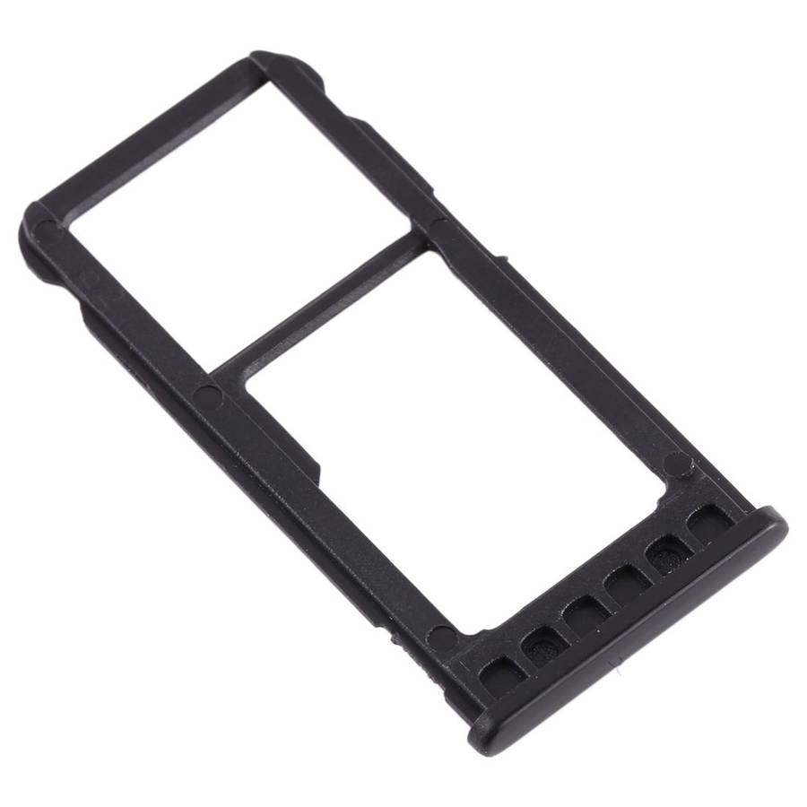 SIM Card Tray + SIM Card Tray / Micro SD Card Tray for Nokia 5.1 Plus / X5 TA-1102 TA ... (Black)
