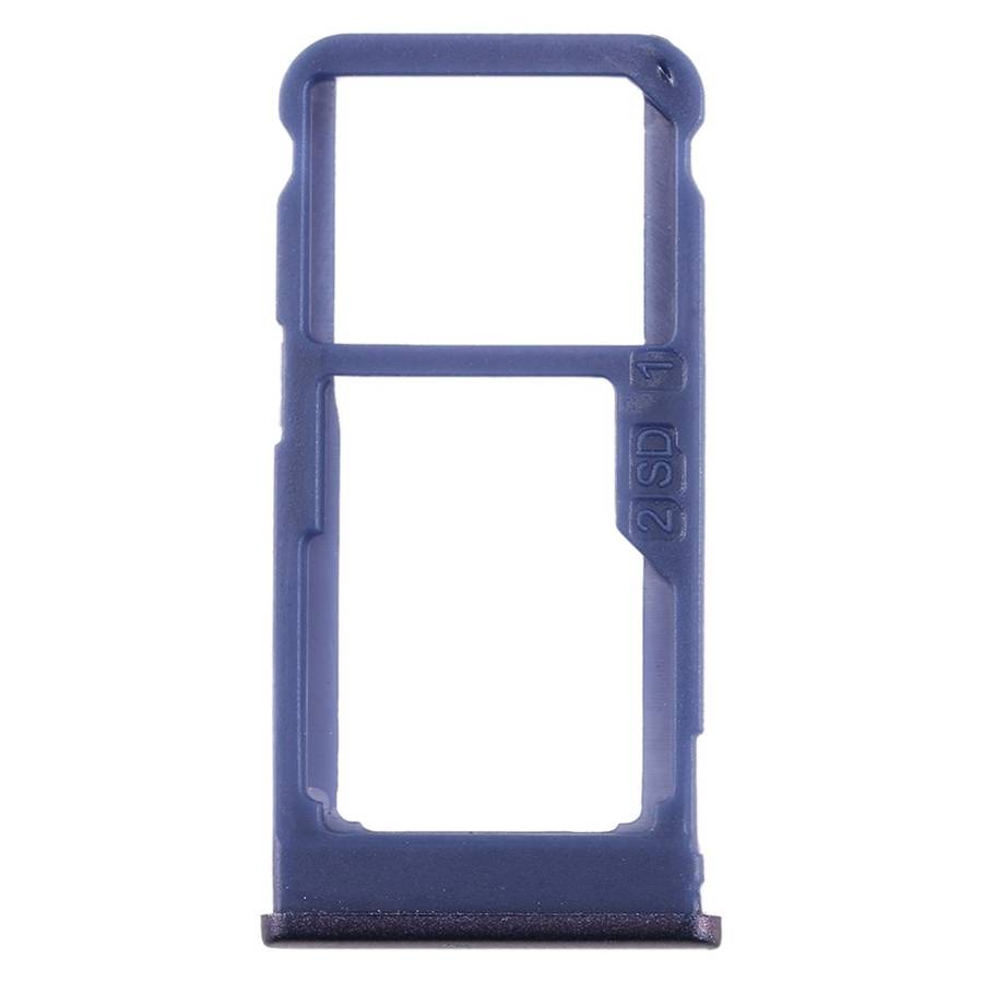 SIM Card Tray + SIM Card Tray / Micro SD Card Tray for Nokia 5.1 Plus / X5 TA-1102 TA-1 ... (Blue)