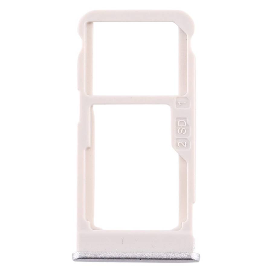 SIM Card Tray + SIM Card Tray / Micro SD Card Tray for Nokia 5.1 Plus / X5 TA-1102 TA ... (Silver)
