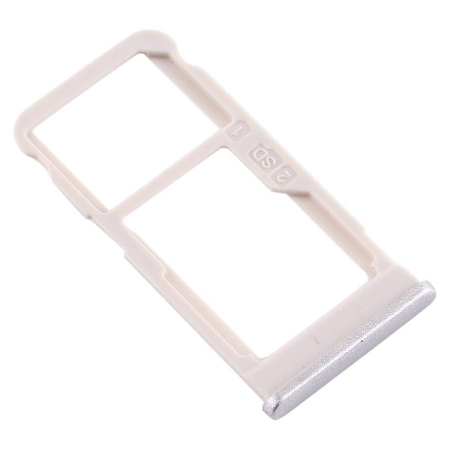 SIM Card Tray + SIM Card Tray / Micro SD Card Tray for Nokia 5.1 Plus / X5 TA-1102 TA ... (Silver)