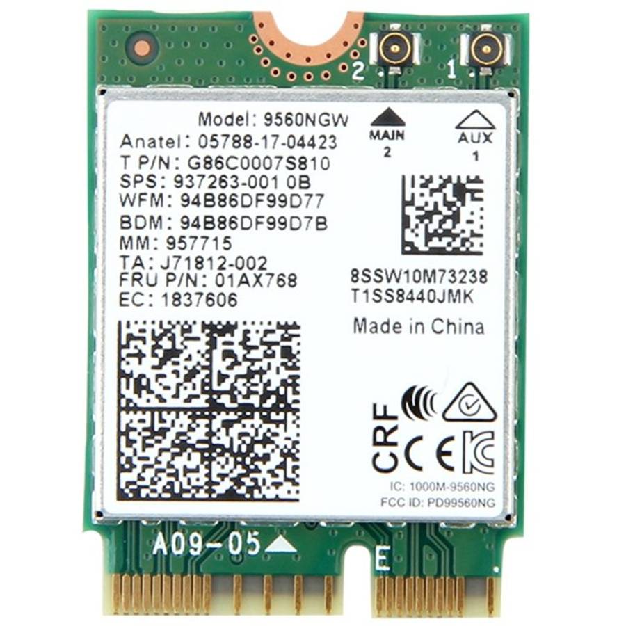 9560NGW Dual Band 1.73Gbps Wireless for Intel 9560ac NGFF Key E Wifi Card 8020.11ac Bluetooth 5.0