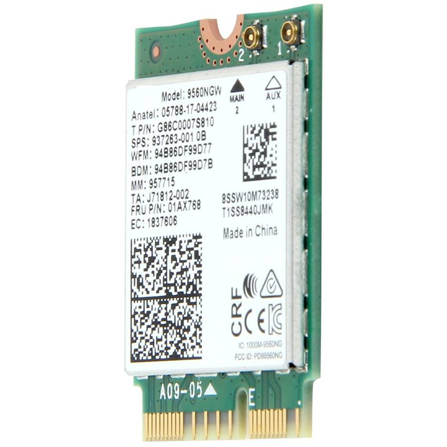 9560NGW Dual Band 1.73Gbps Wireless for Intel 9560ac NGFF Key E Wifi Card 8020.11ac Bluetooth 5.0
